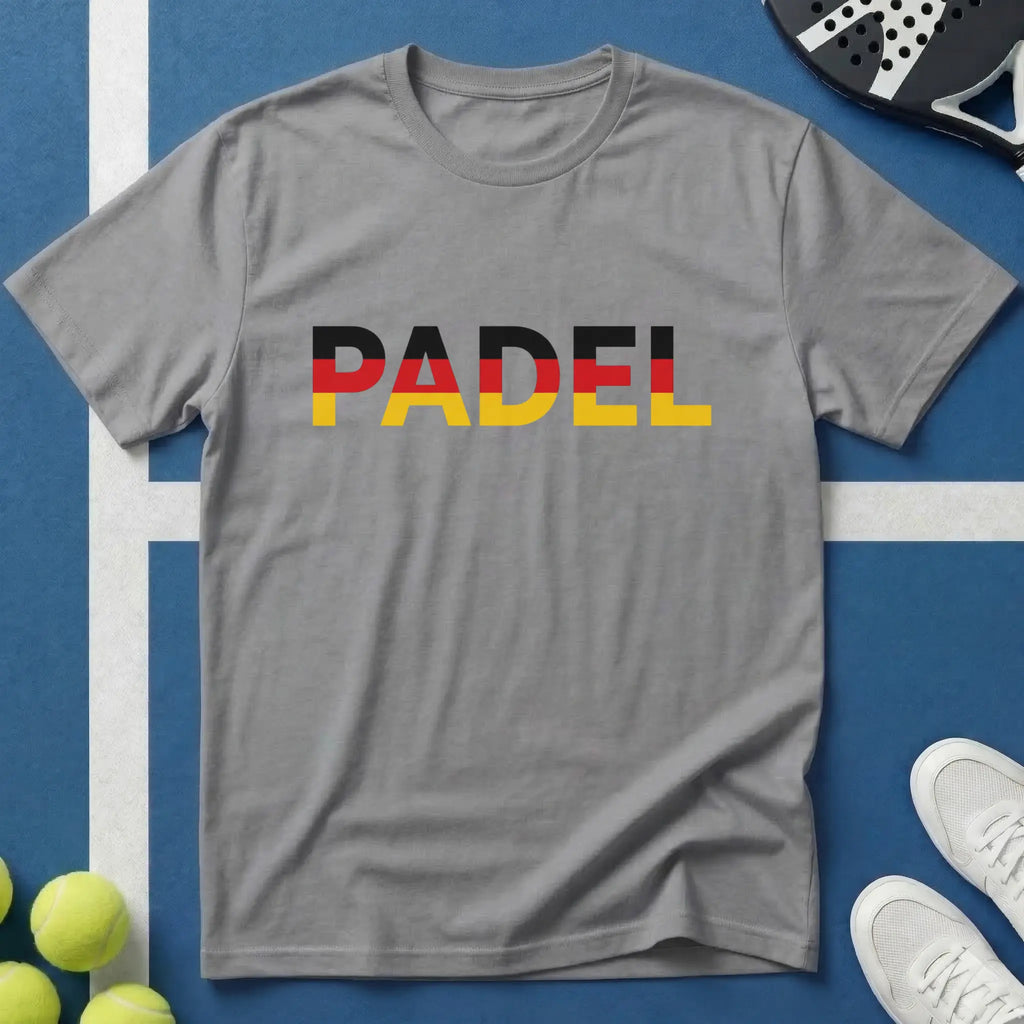 Padel Deutschland Typografie T-Shirt