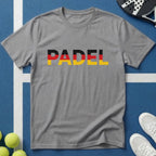 Padel Deutschland Typografie T-Shirt