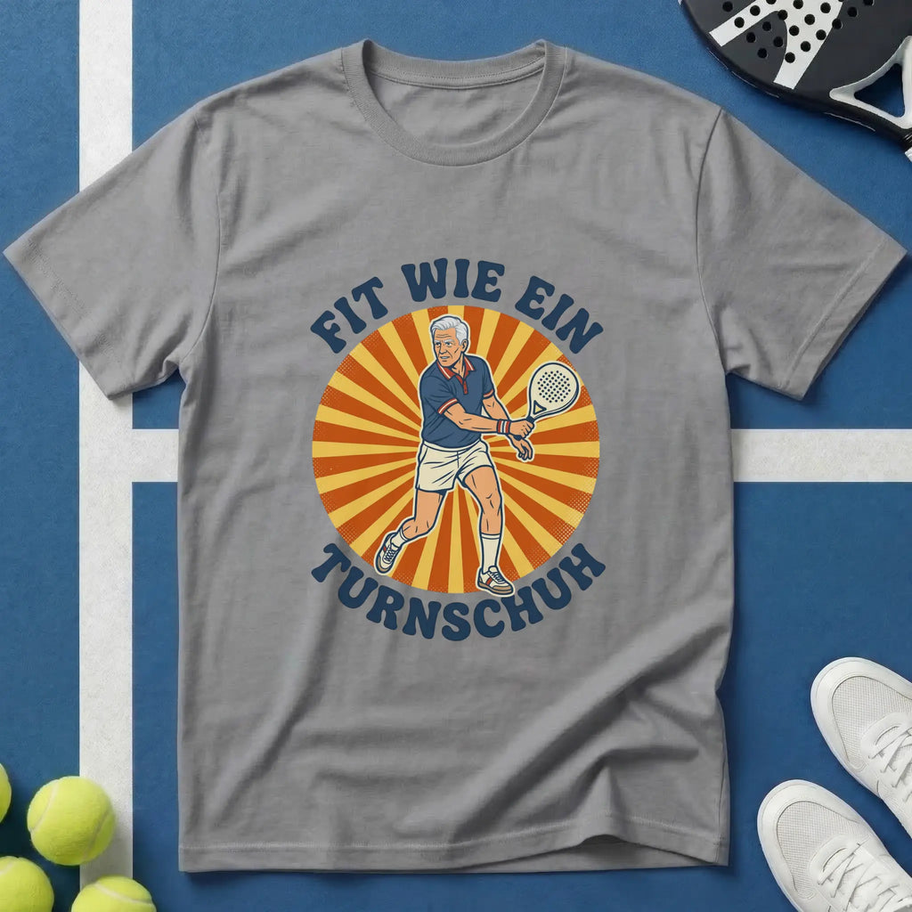 Fit Wie Ein Turnschuh Padel Retro Vintage T-Shirt