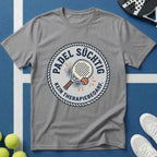 Padel süchtig Vintage Badge T-Shirt