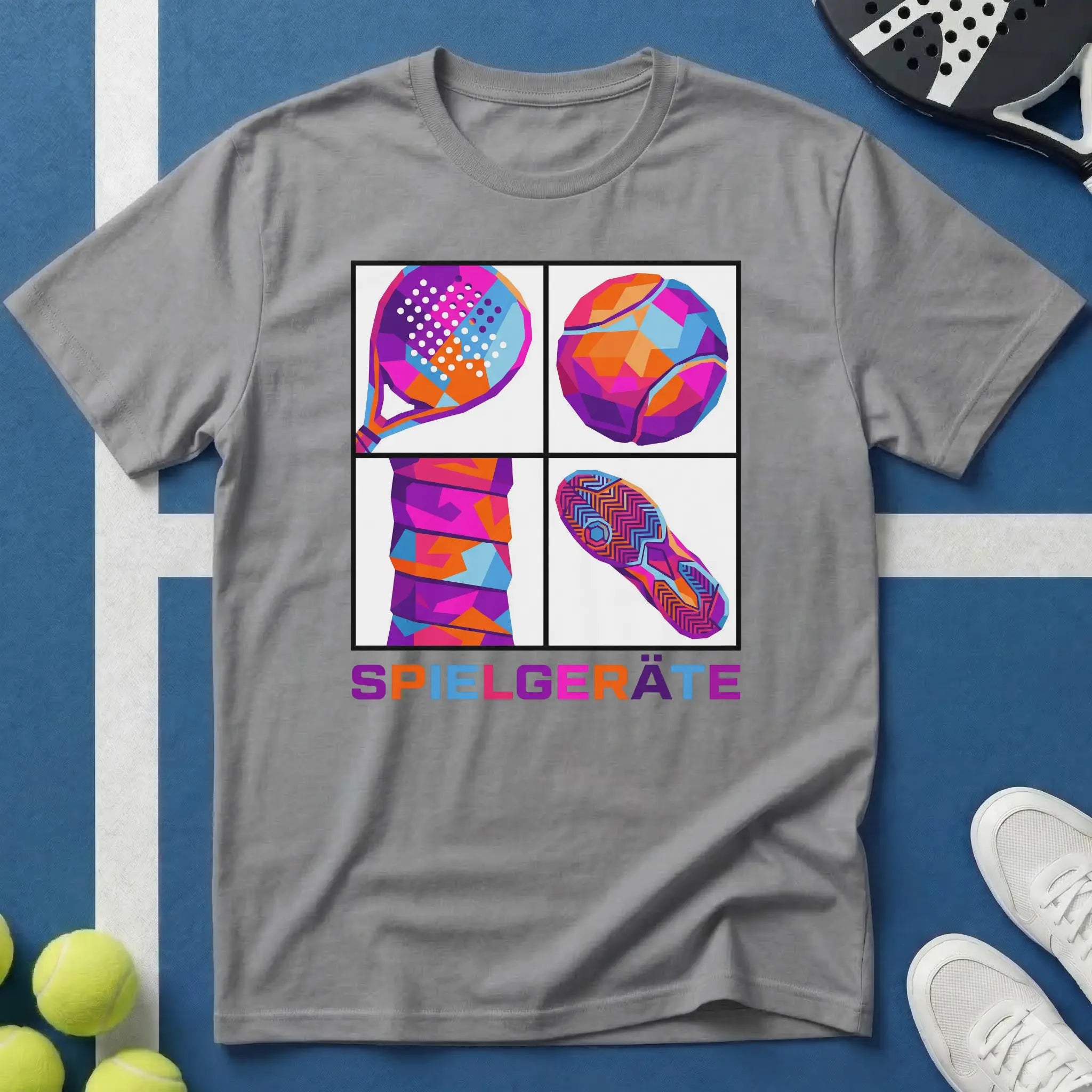 Padel Spielgeräte Pop Art Style T-Shirt