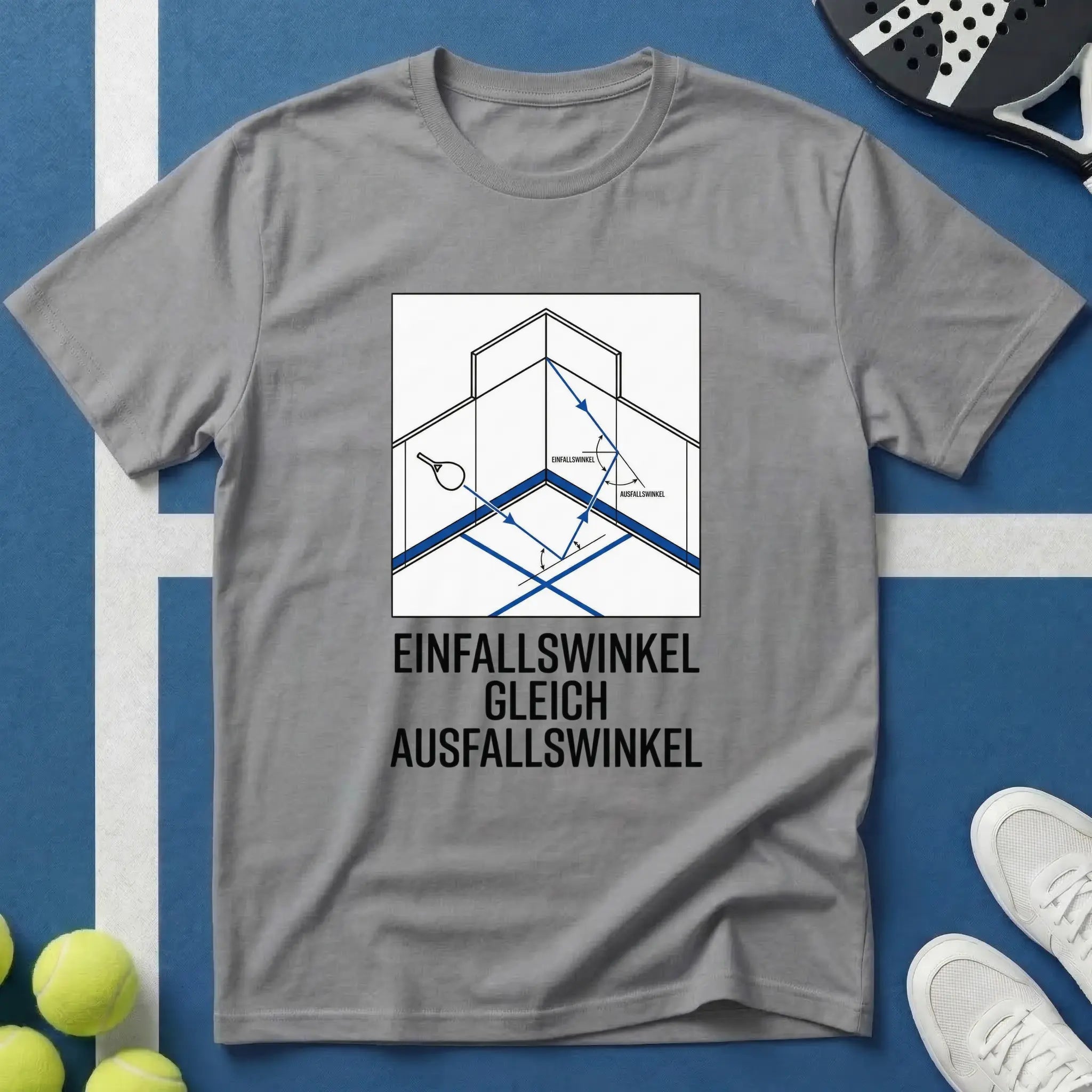 Einfallswinkel Gleich Ausfallswinkel Padel T-Shirt
