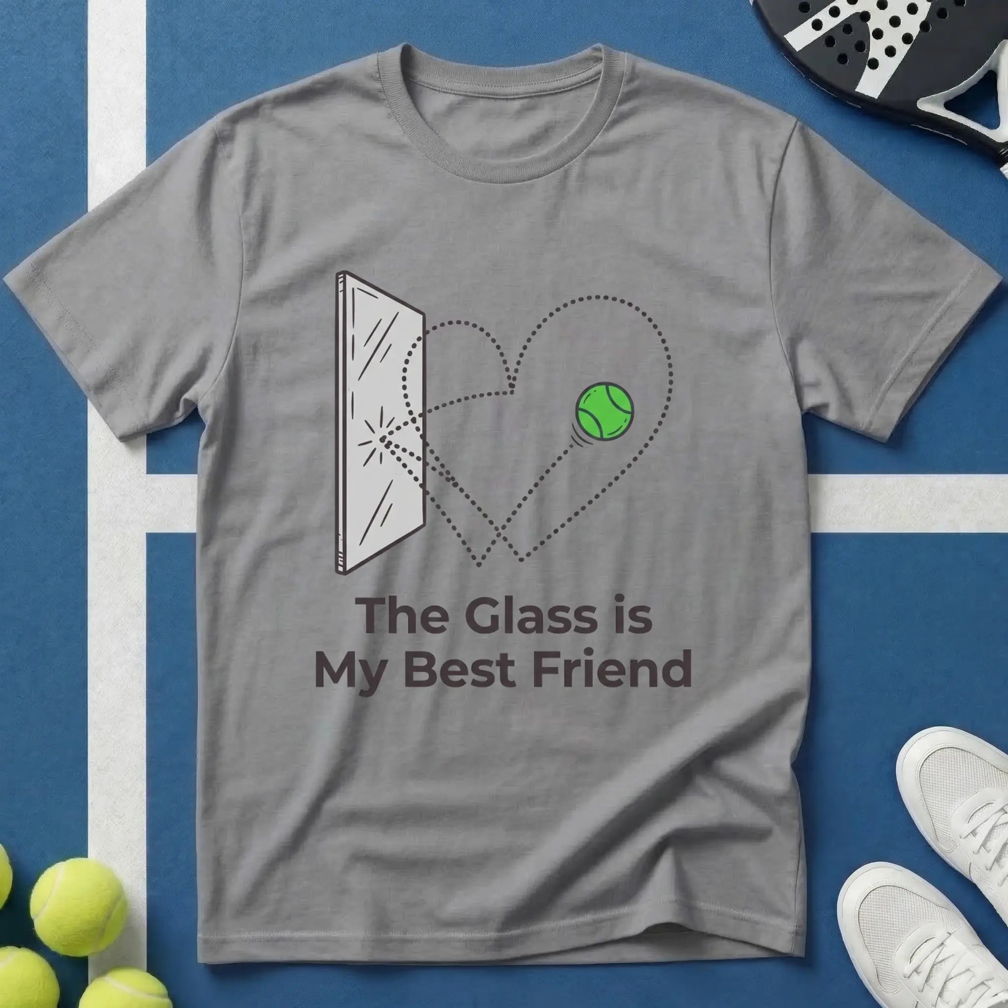 Padel the glass is my best friend T-Shirt