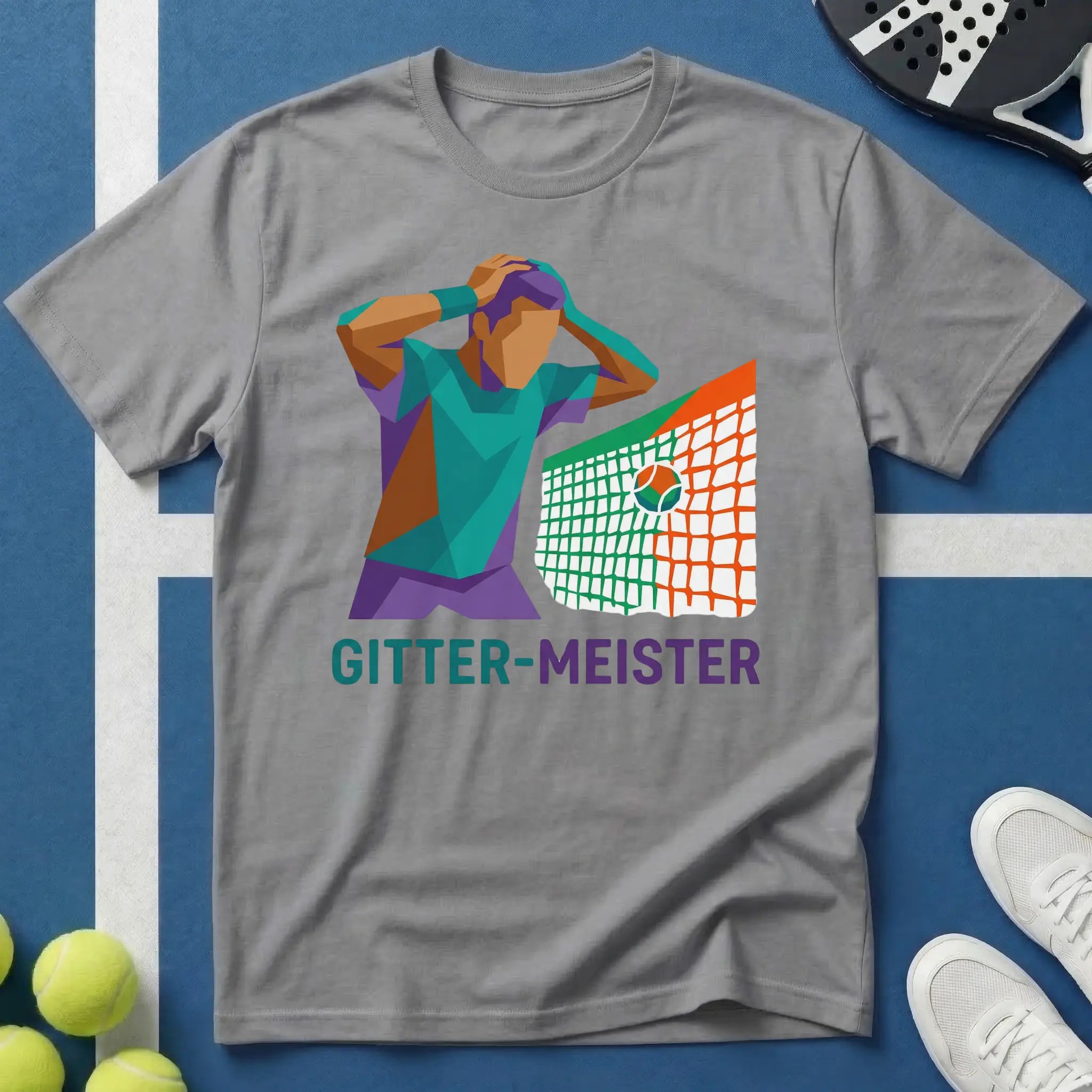 Padel Gitter-Meister Pop Art T-Shirt
