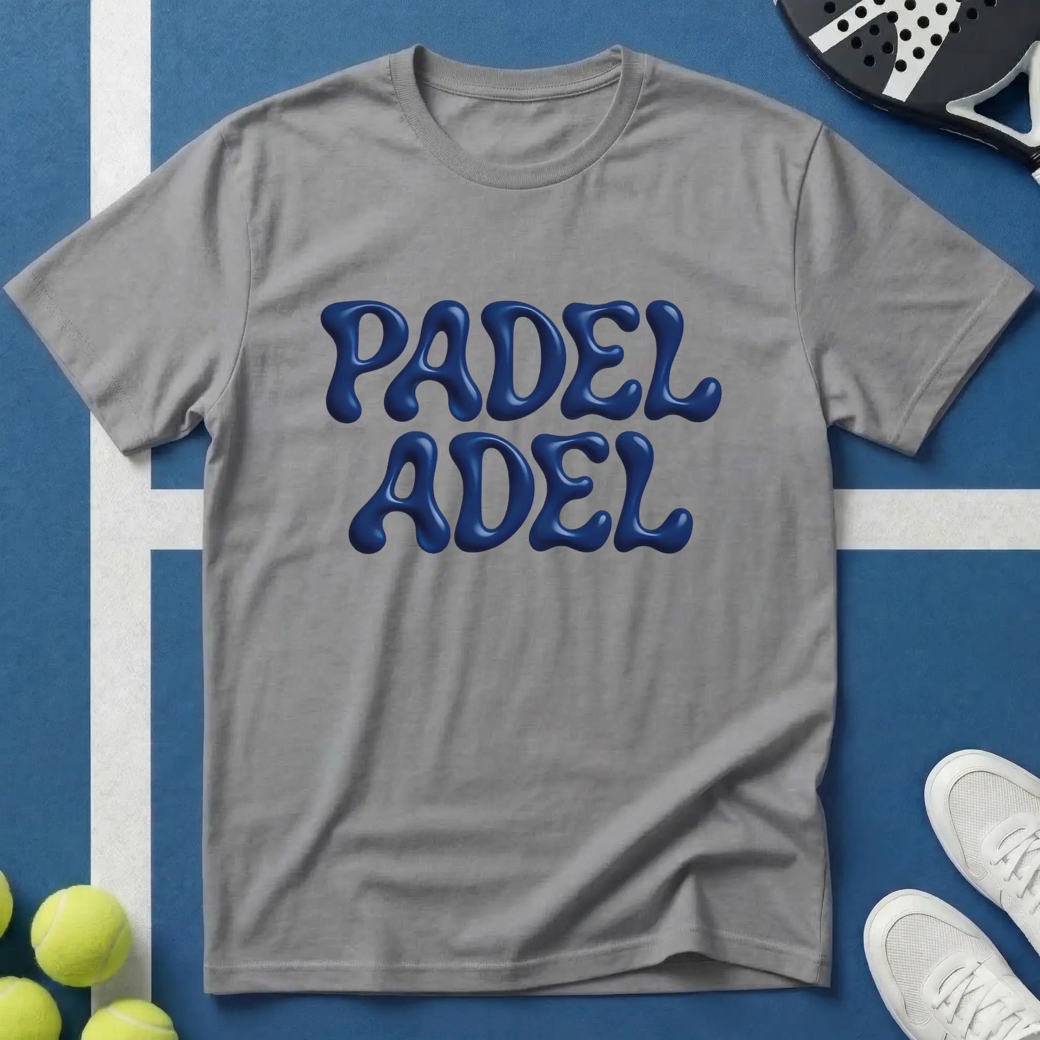 Padel Adel 3D Bubble Schrift T-Shirt
