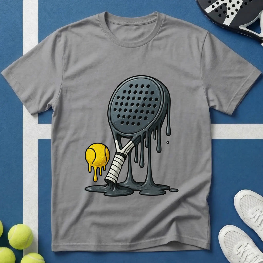 Dripping black Padel T-Shirt