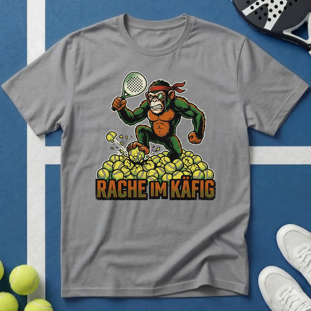 Padel Gorilla Rache im Käfig T-Shirt