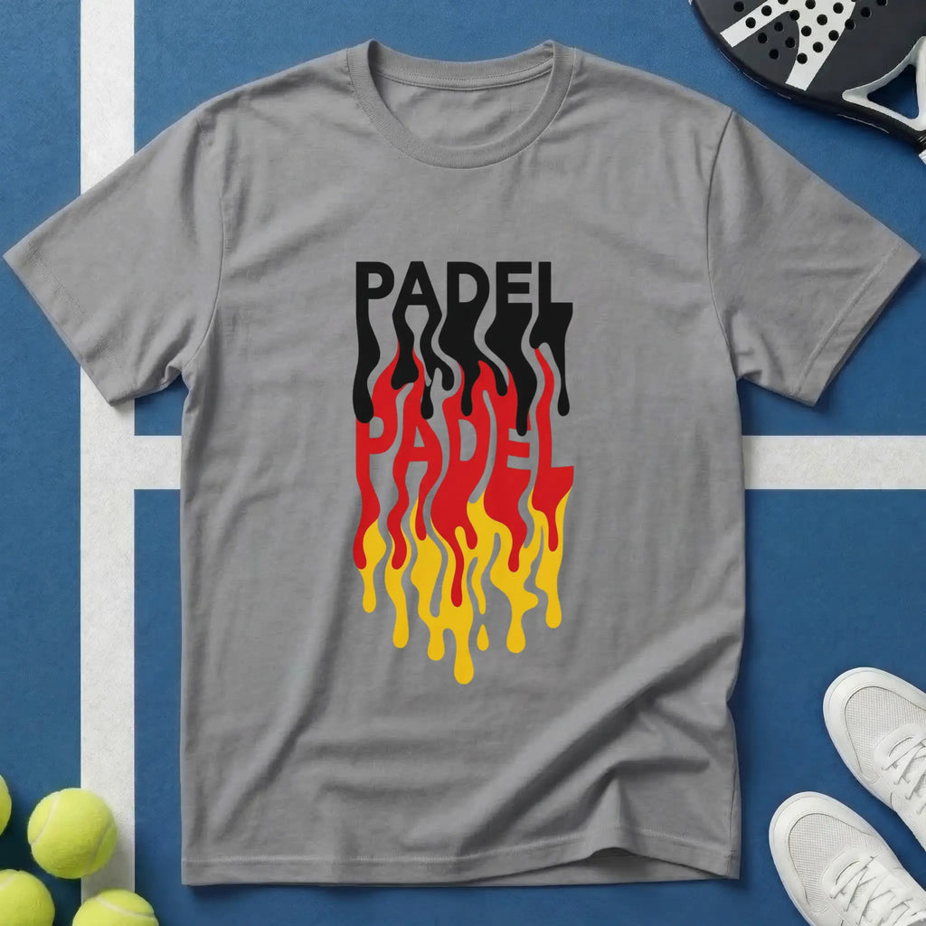 Deutschland Farben Padel Dripping Style T-Shirt