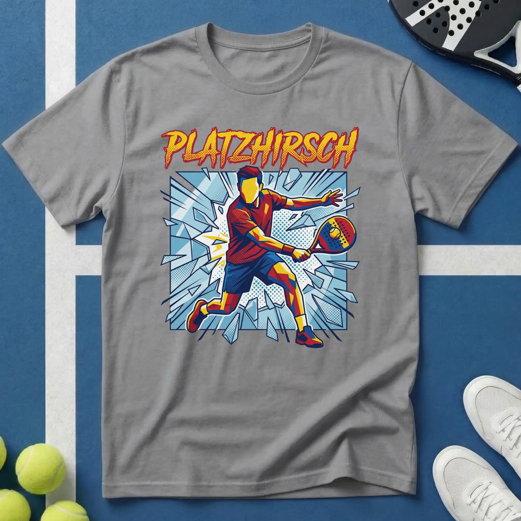 Platzhirsch Pop Art Padel T-Shirt