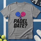 Padel Date? Blau Pink T-Shirt