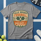 Alle Gucken Fußball. Ich Spiele Padel Emblem T-Shirt