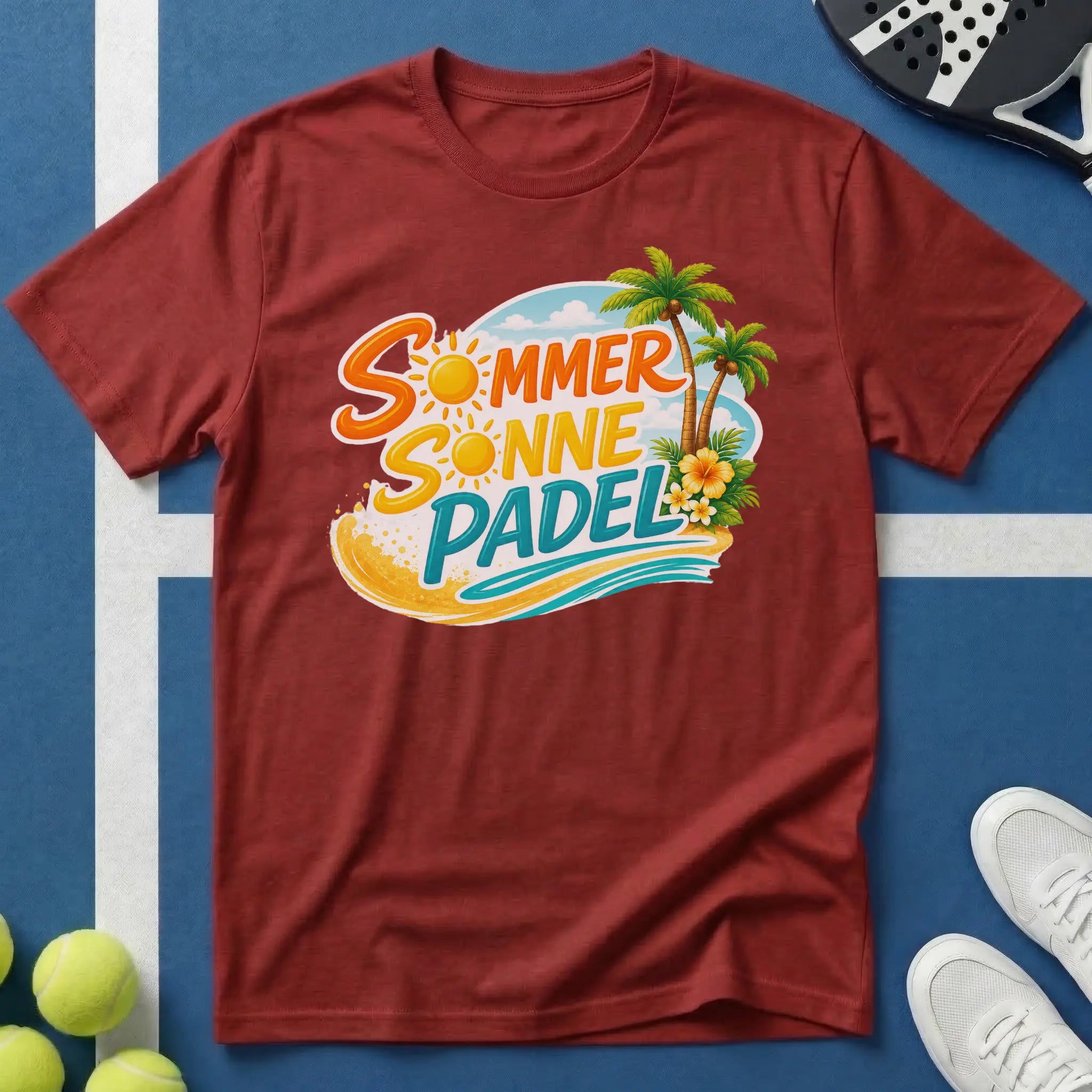 Sommer Sonne Padel Tropical Edition T-Shirt