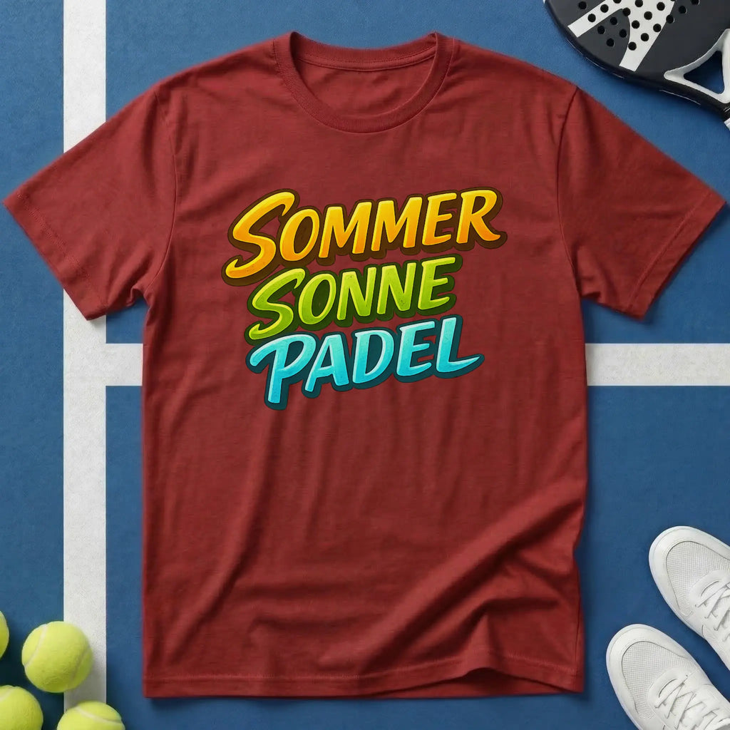 Sommer Sonne Padel V2 T-Shirt