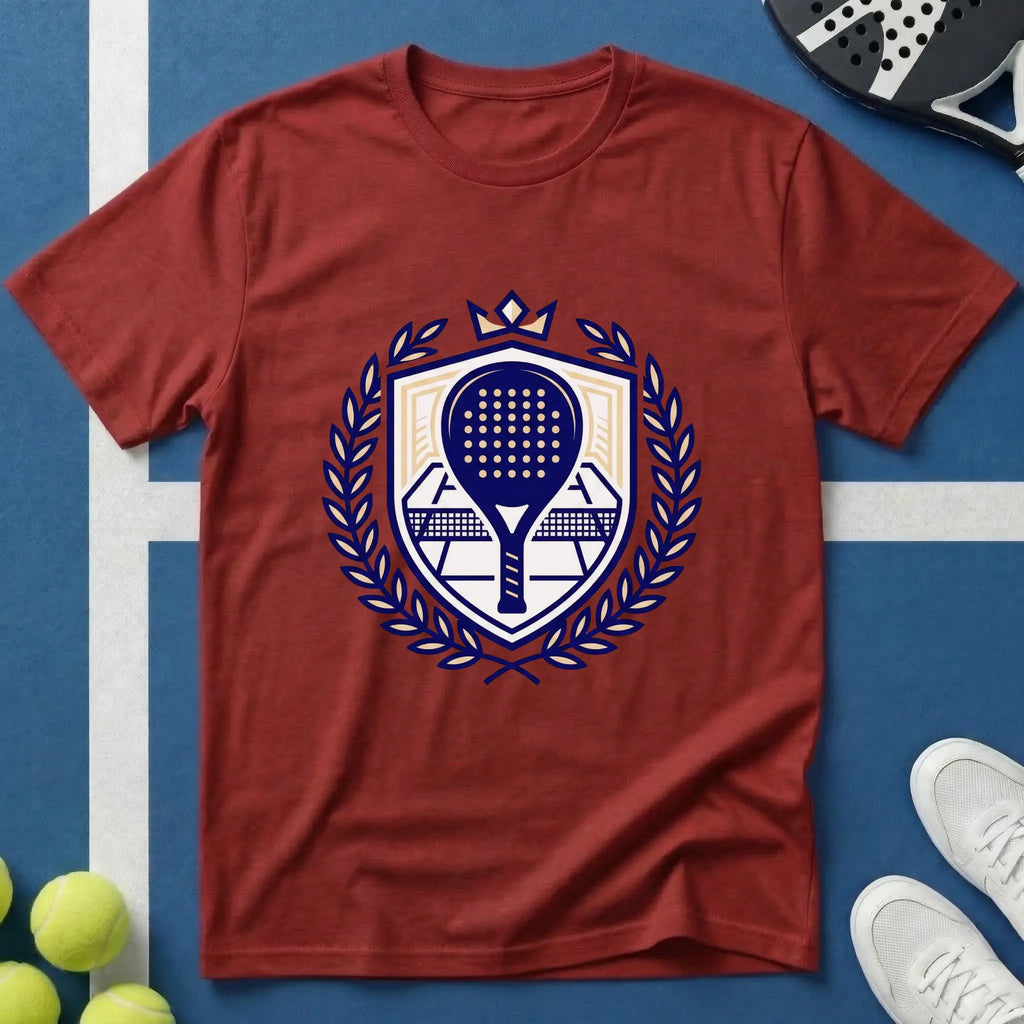 Königliches Padel Wappen mit Krone 2 T-Shirt