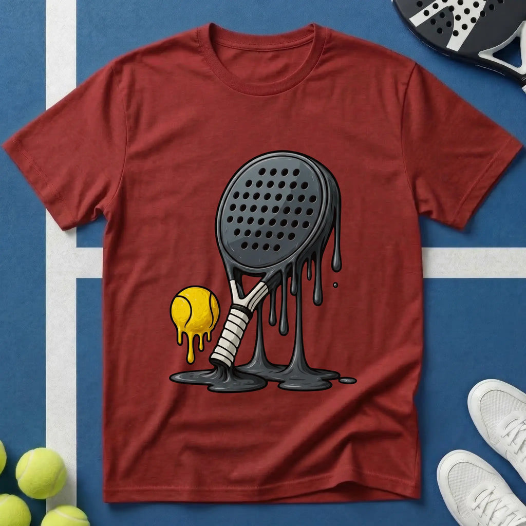 Dripping black Padel T-Shirt