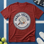 Padel süchtig Vintage Badge T-Shirt