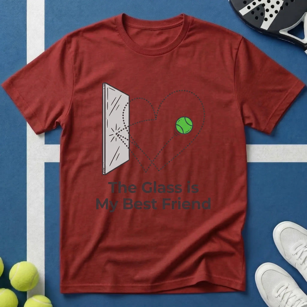 Padel the glass is my best friend T-Shirt