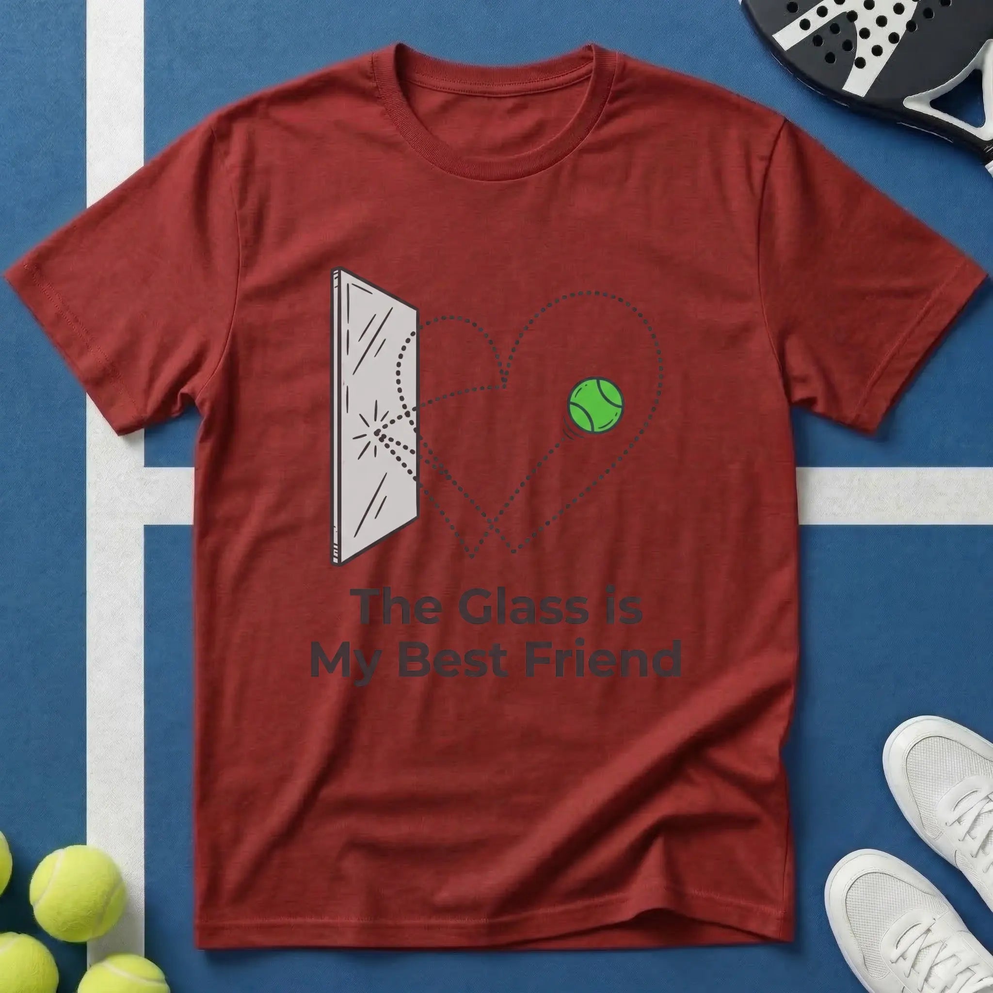 Padel the glass is my best friend T-Shirt