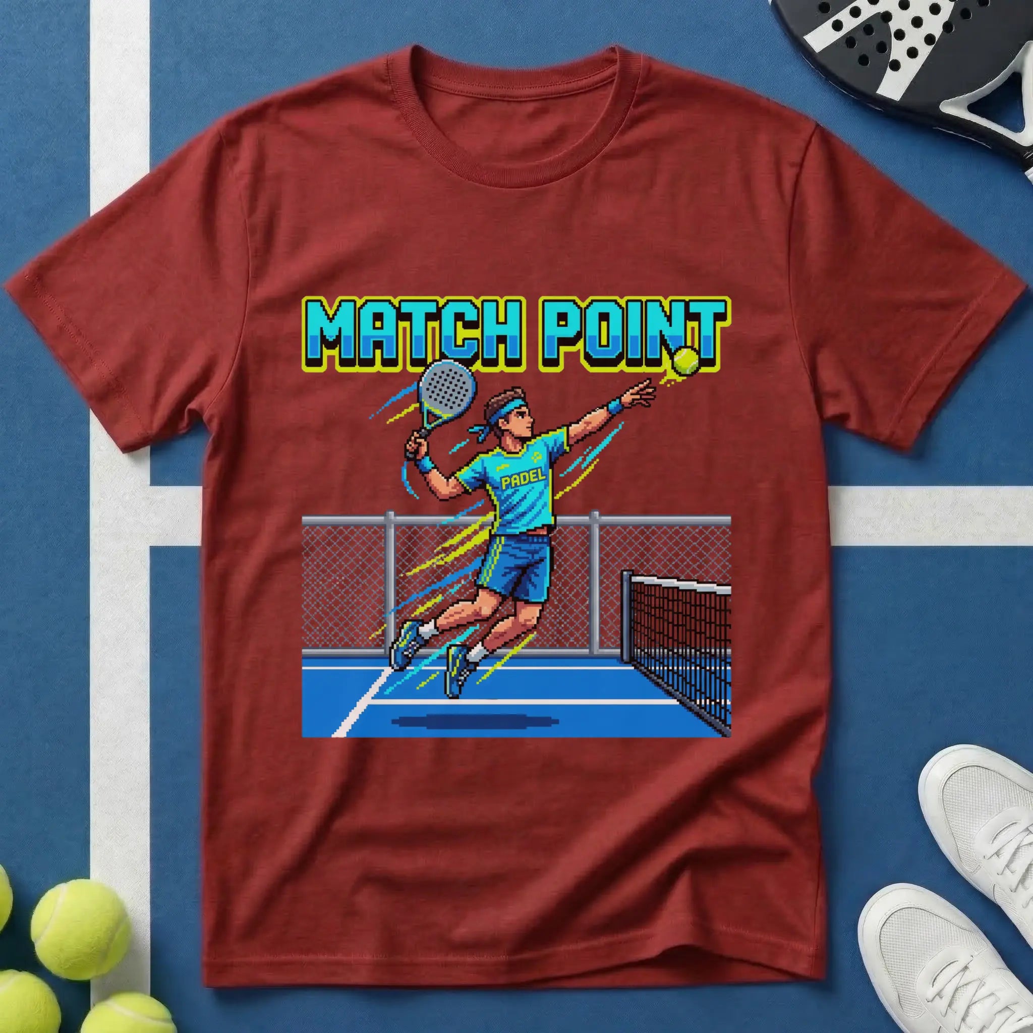 Match Point Comic Style Padel T-Shirt
