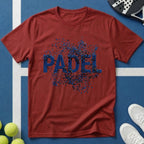 Padel Blaue 3D Explosion T-Shirt
