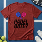 Padel Date? Blau Pink T-Shirt