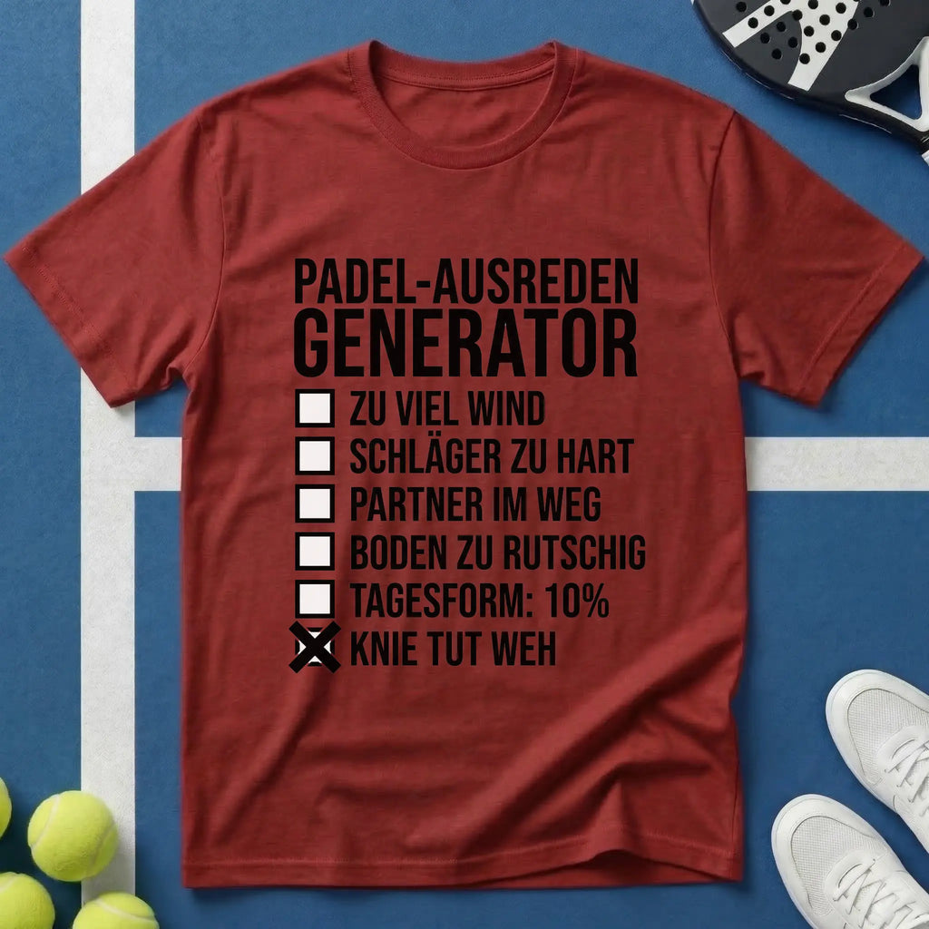 Padel-Ausreden Generator T-Shirt