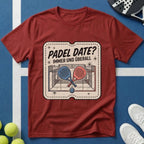 Padel Date Immer Und Überall Retro Ticket T-Shirt