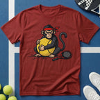 Padel Affe mit großem Ball T-Shirt