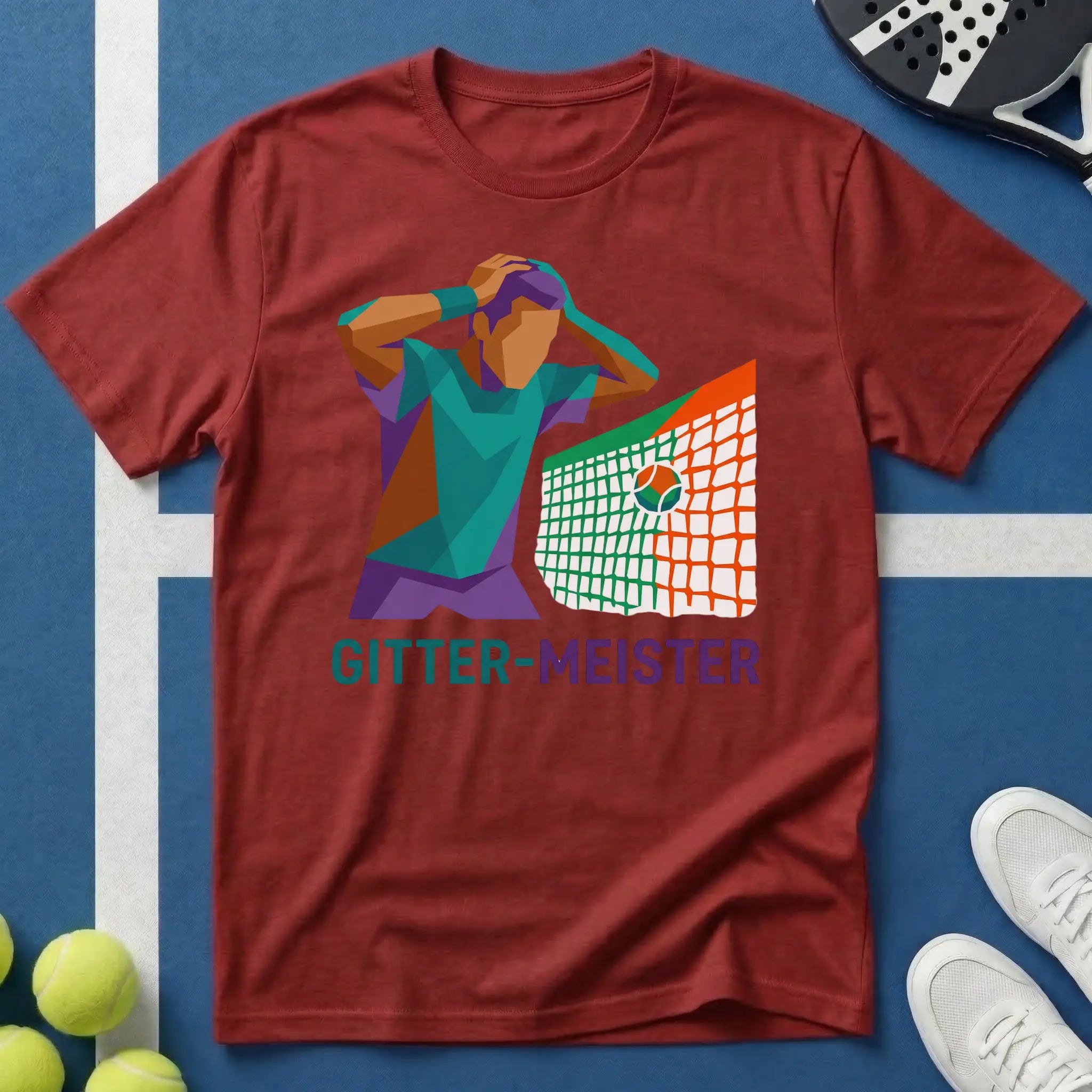 Padel Gitter-Meister Pop Art T-Shirt