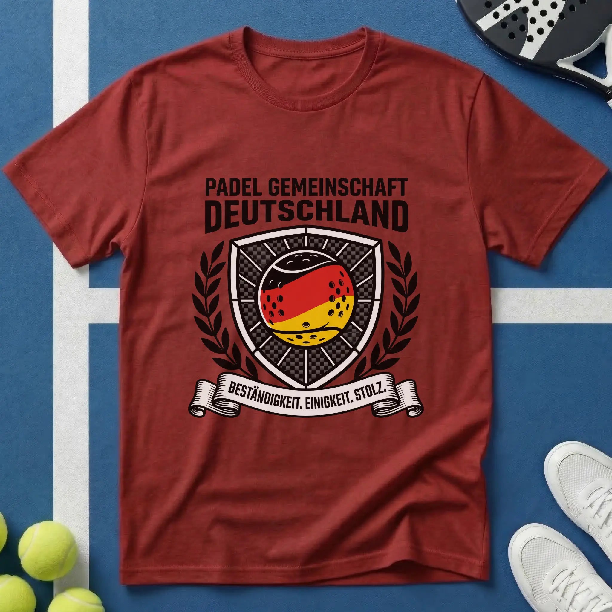 Padel Gemeinschaft Deutschland Wappen T-Shirt