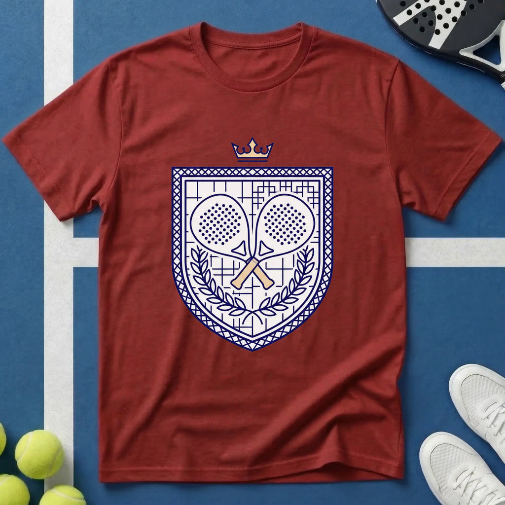 Padel königliches Wappen T-Shirt
