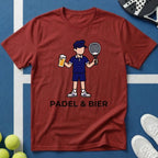 Padel und Bier Faceless illustration T-Shirt