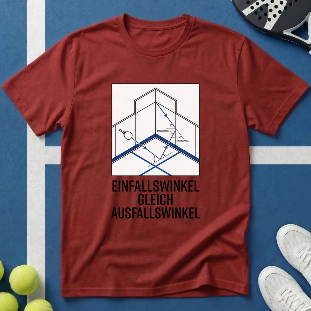 Einfallswinkel Gleich Ausfallswinkel Padel T-Shirt