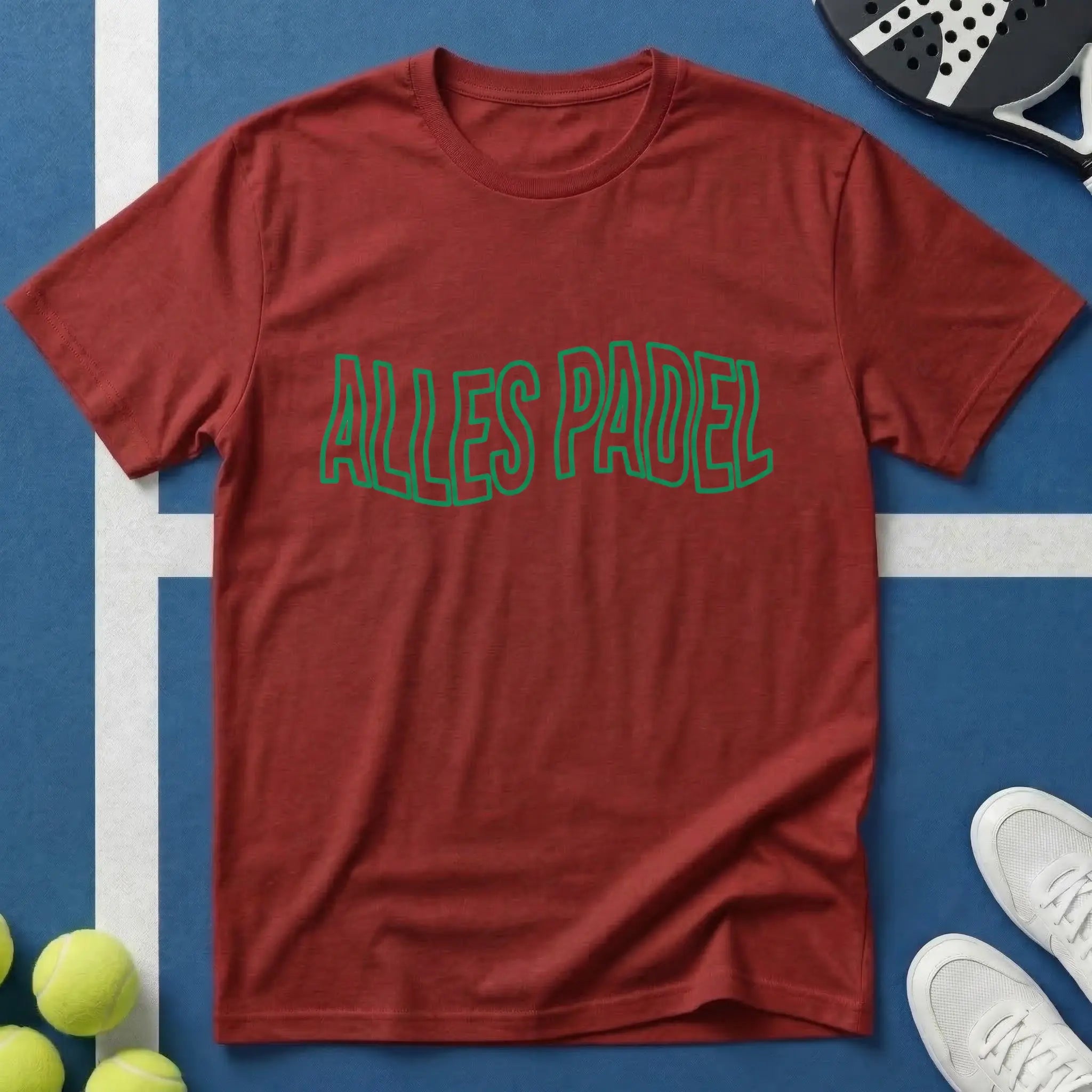 Alles Padel Grün Wavy Style T-Shirt