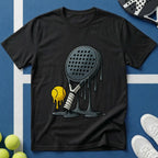 Dripping black Padel T-Shirt