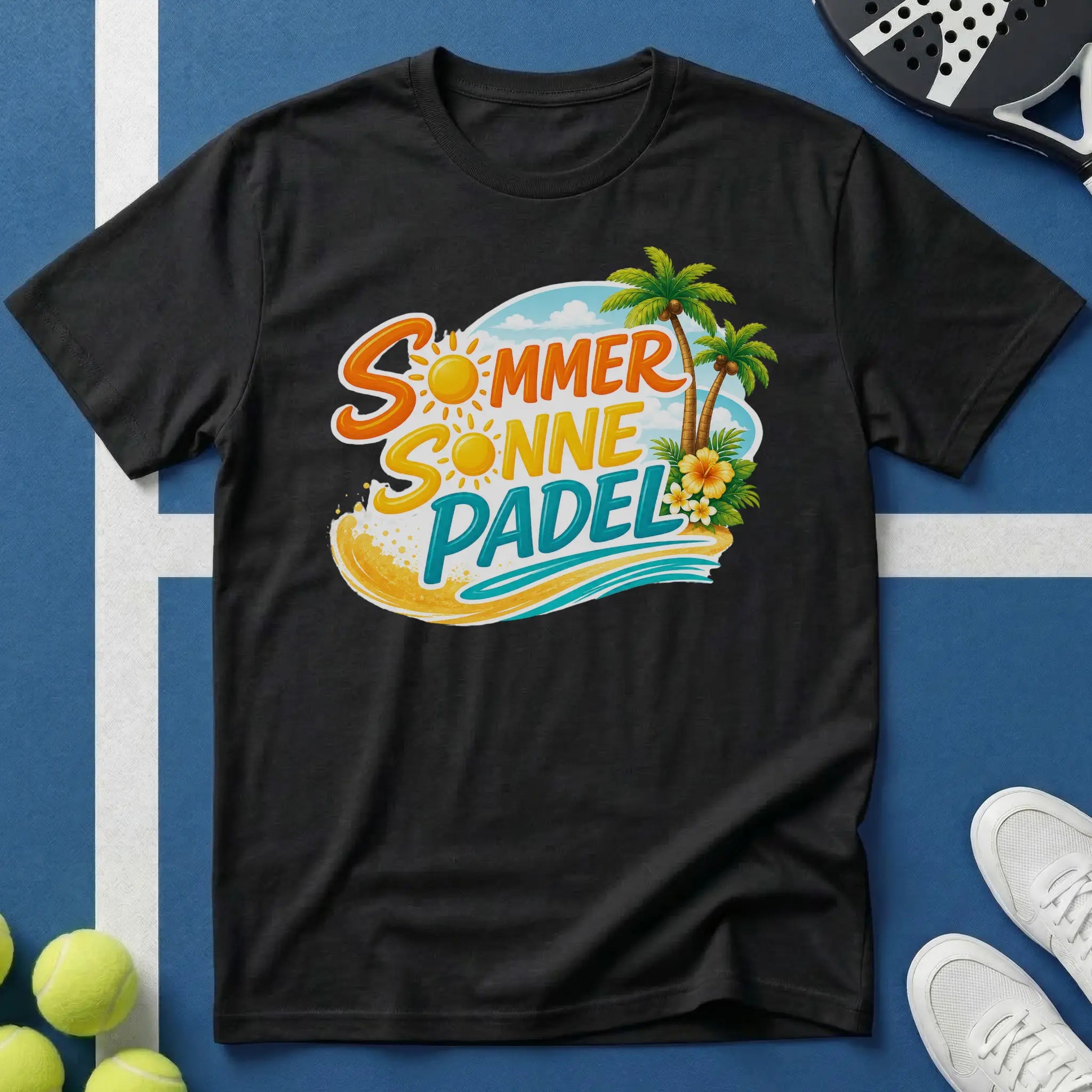 Sommer Sonne Padel Tropical Edition T-Shirt