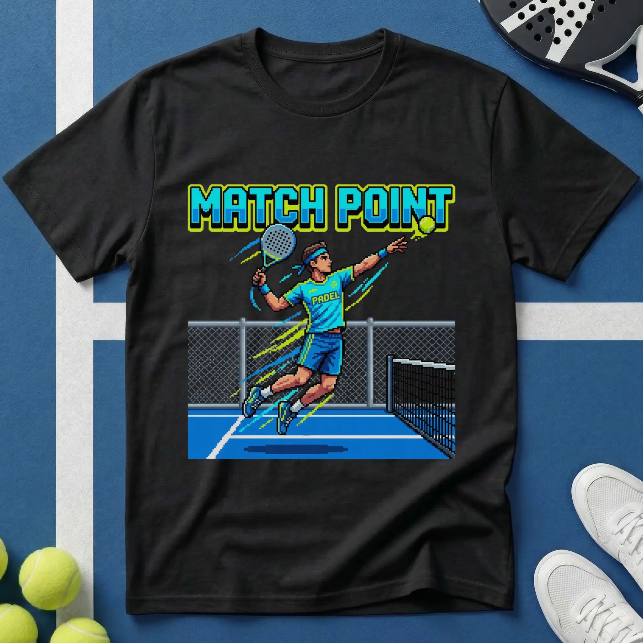 Match Point Comic Style Padel T-Shirt