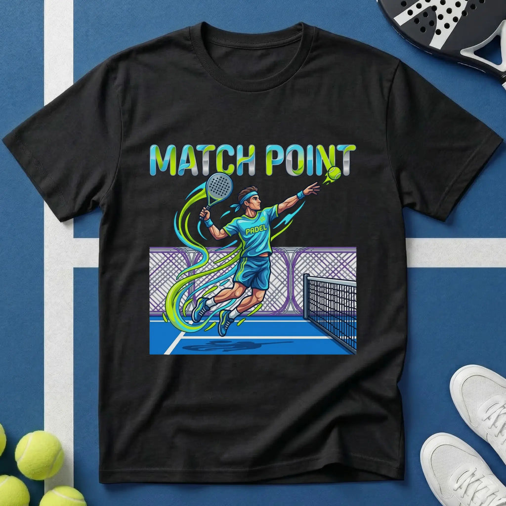 Match Point Padel Spieler Smash T-Shirt
