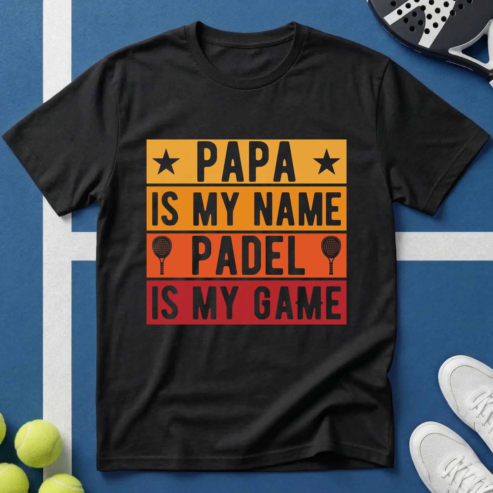 Papa my name Padel my game T-Shirt