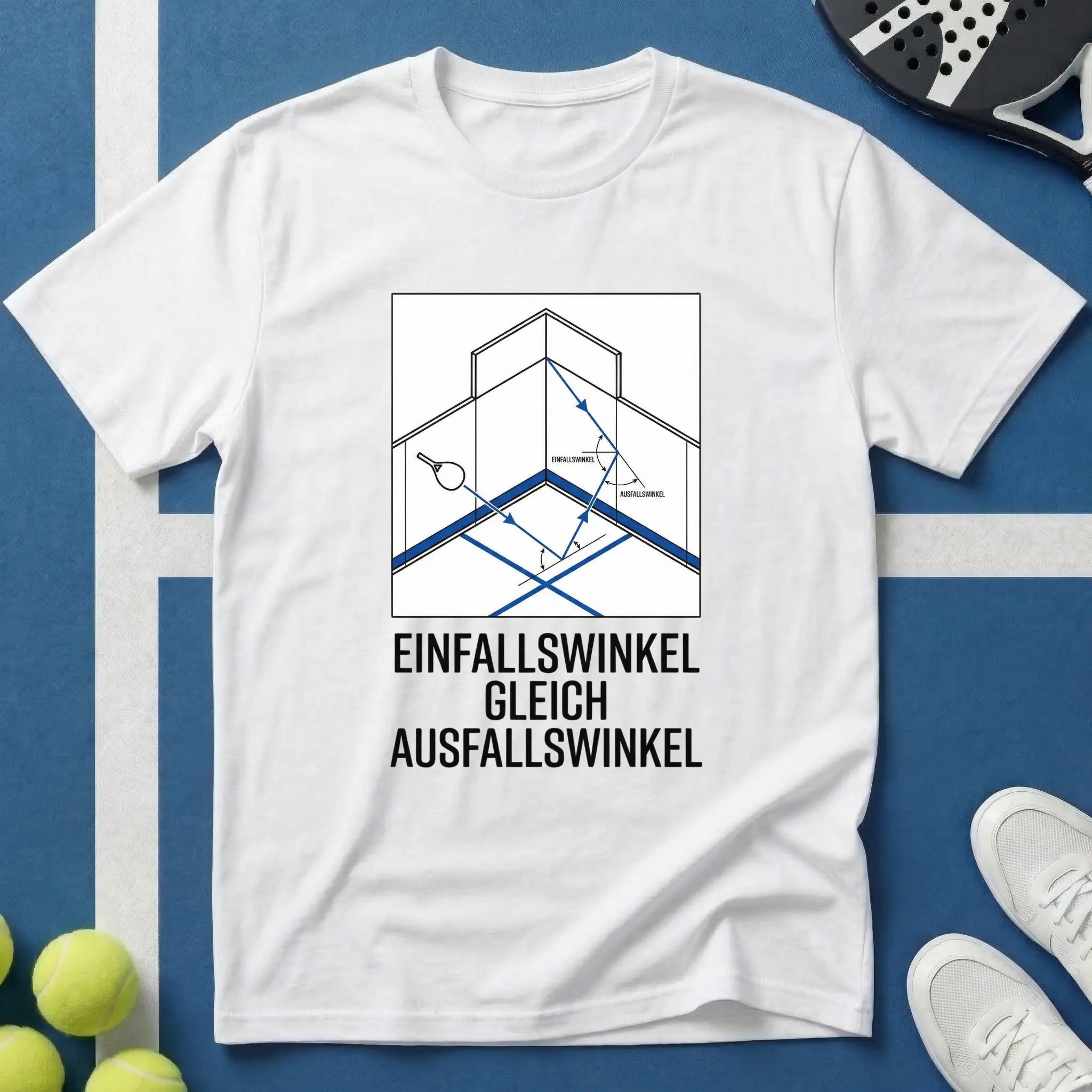 Einfallswinkel Gleich Ausfallswinkel Padel T-Shirt