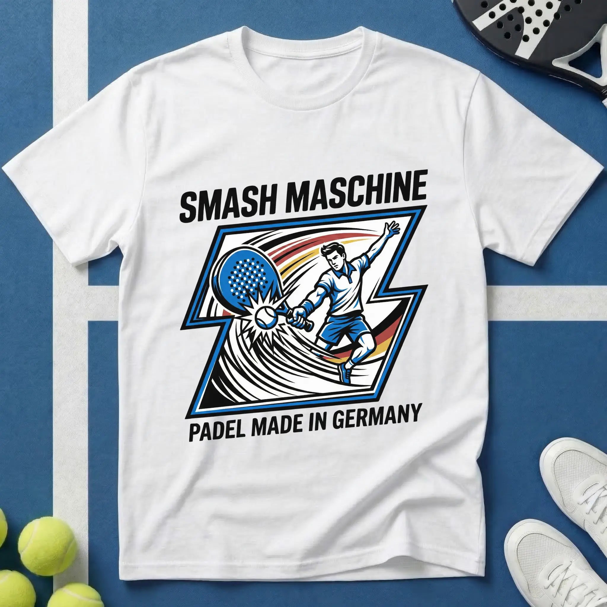 Smash Maschine Padel made in Germany T-Shirt