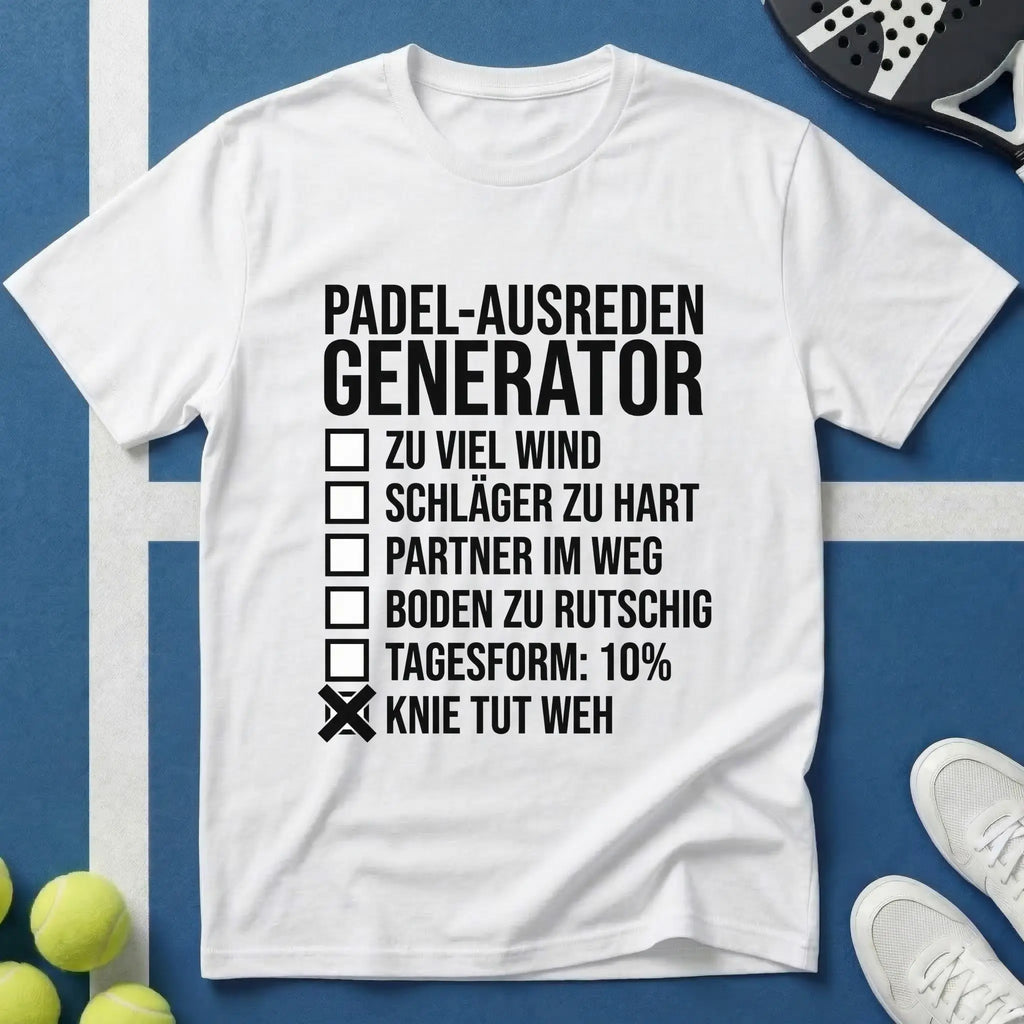 Padel-Ausreden Generator T-Shirt