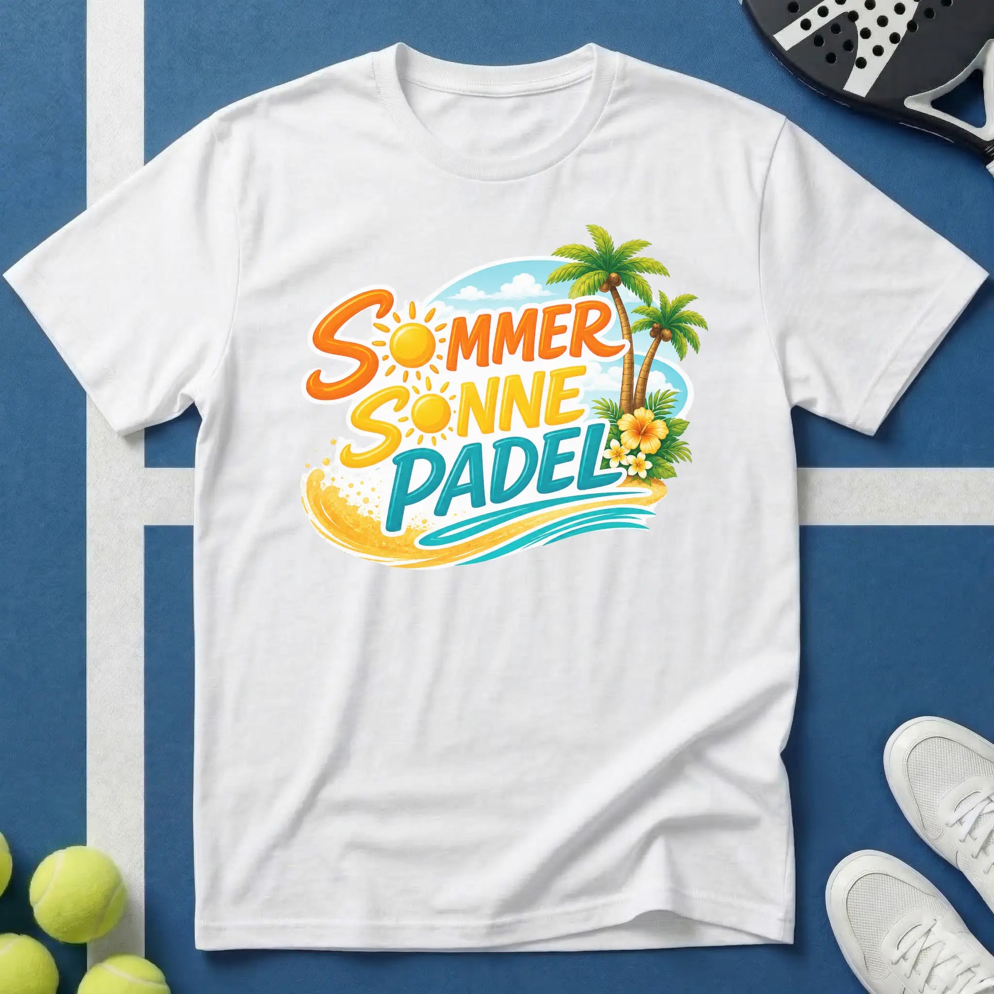 Sommer Sonne Padel Tropical Edition T-Shirt