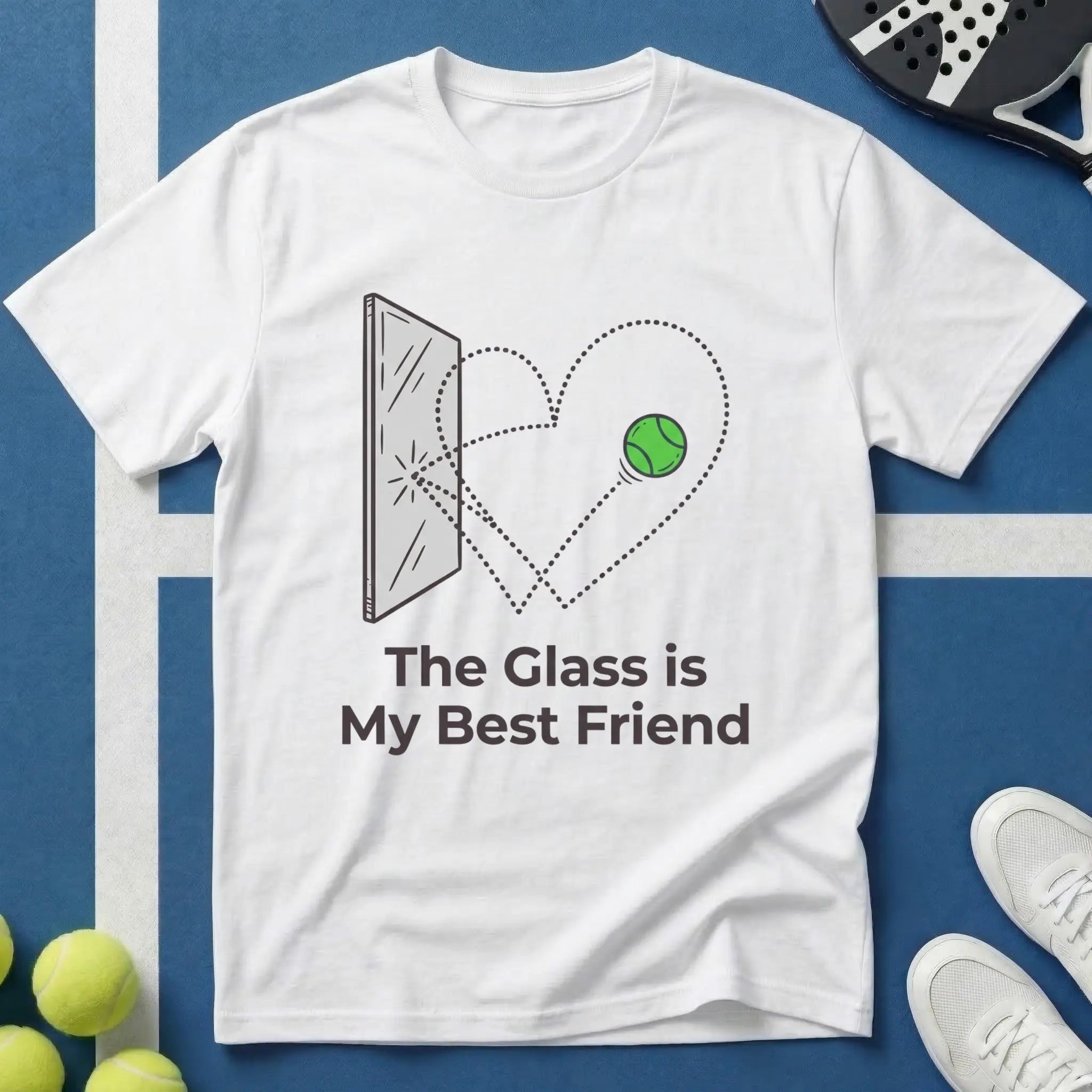 Padel the glass is my best friend T-Shirt