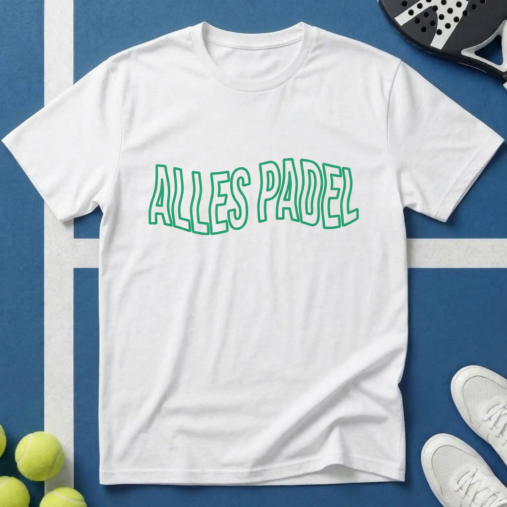 Alles Padel Grün Wavy Style T-Shirt
