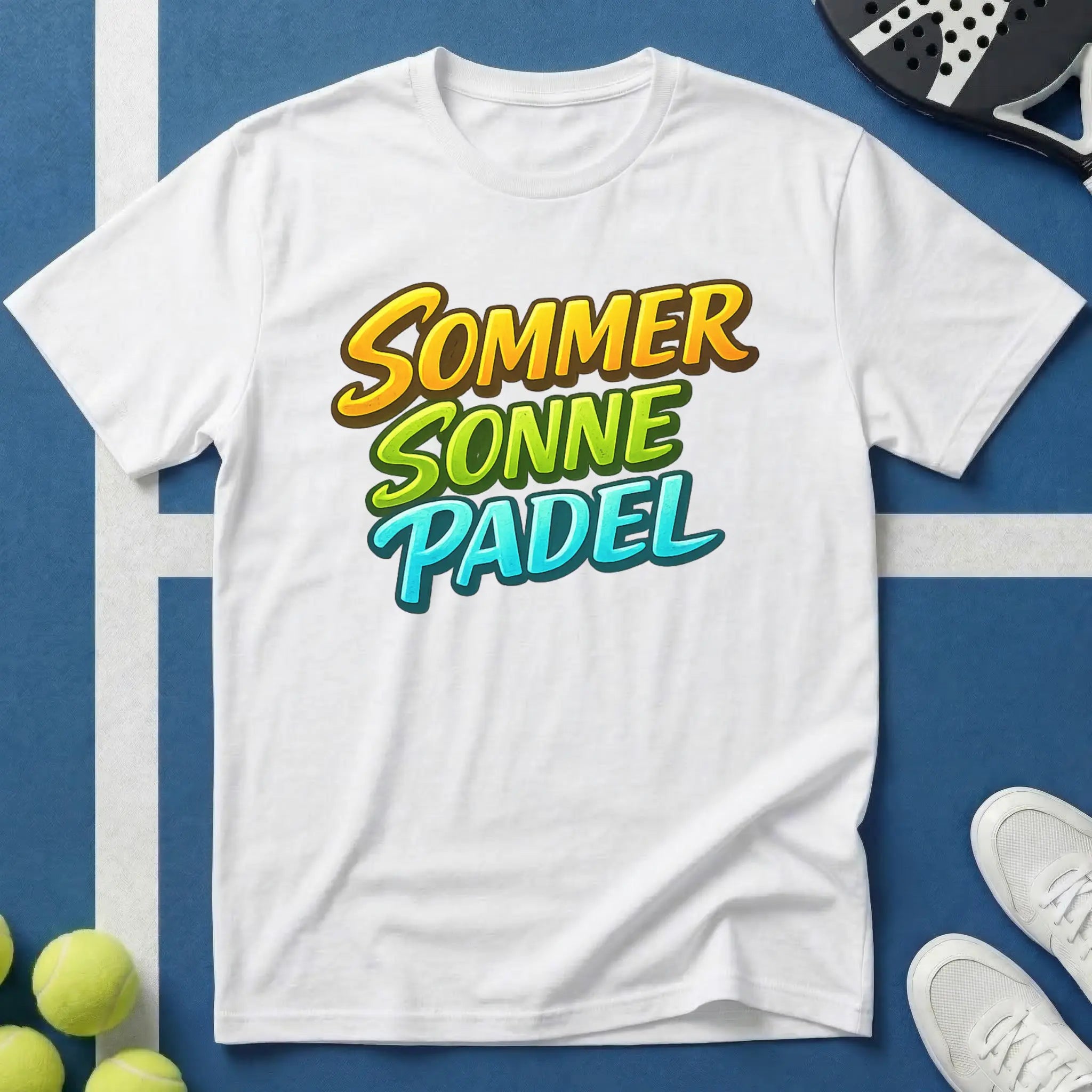 Sommer Sonne Padel V2 T-Shirt