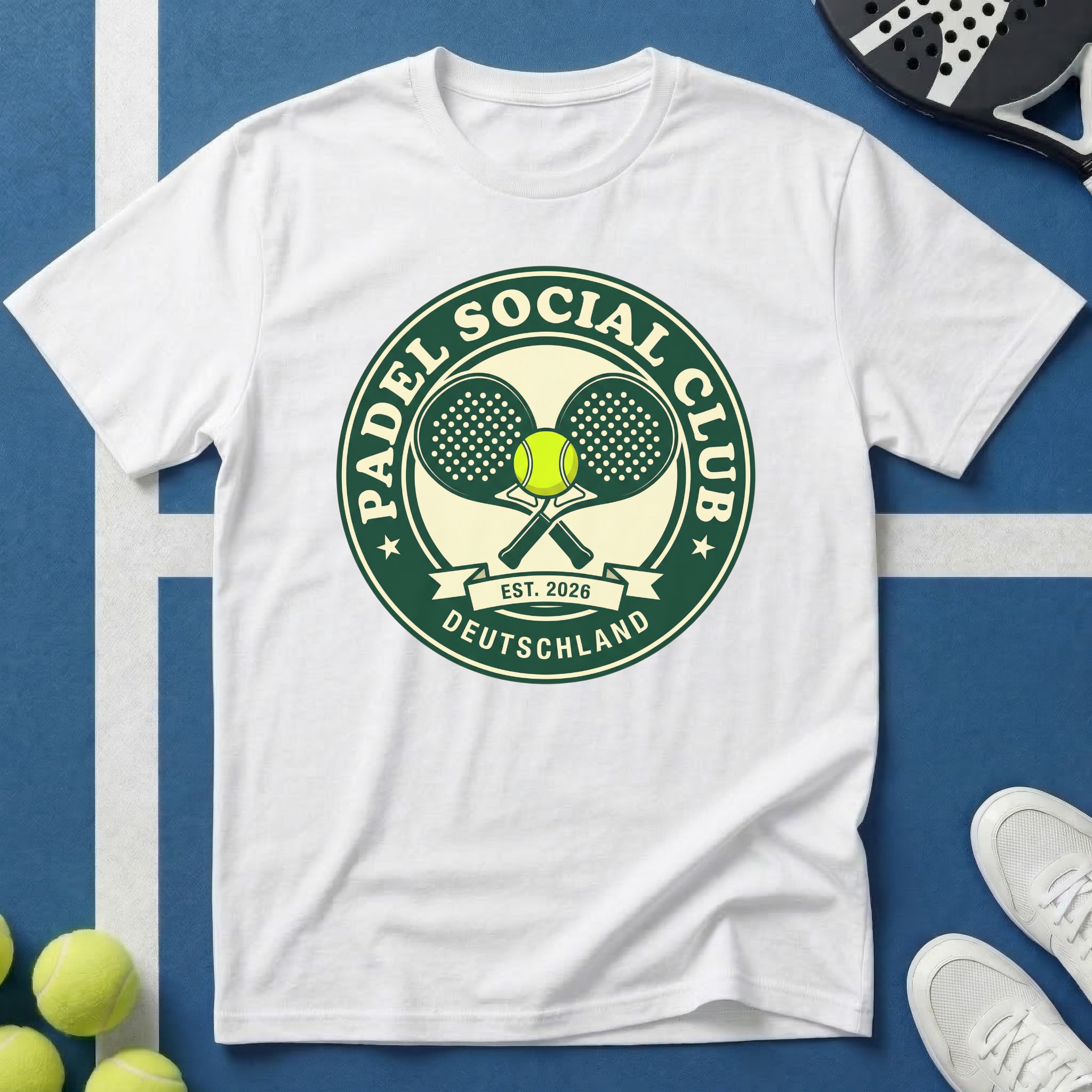Padel Social Club Deutschland Est. 2026 T-Shirt