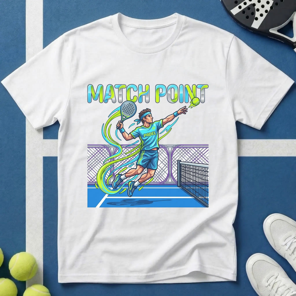 Match Point Padel Spieler Smash T-Shirt