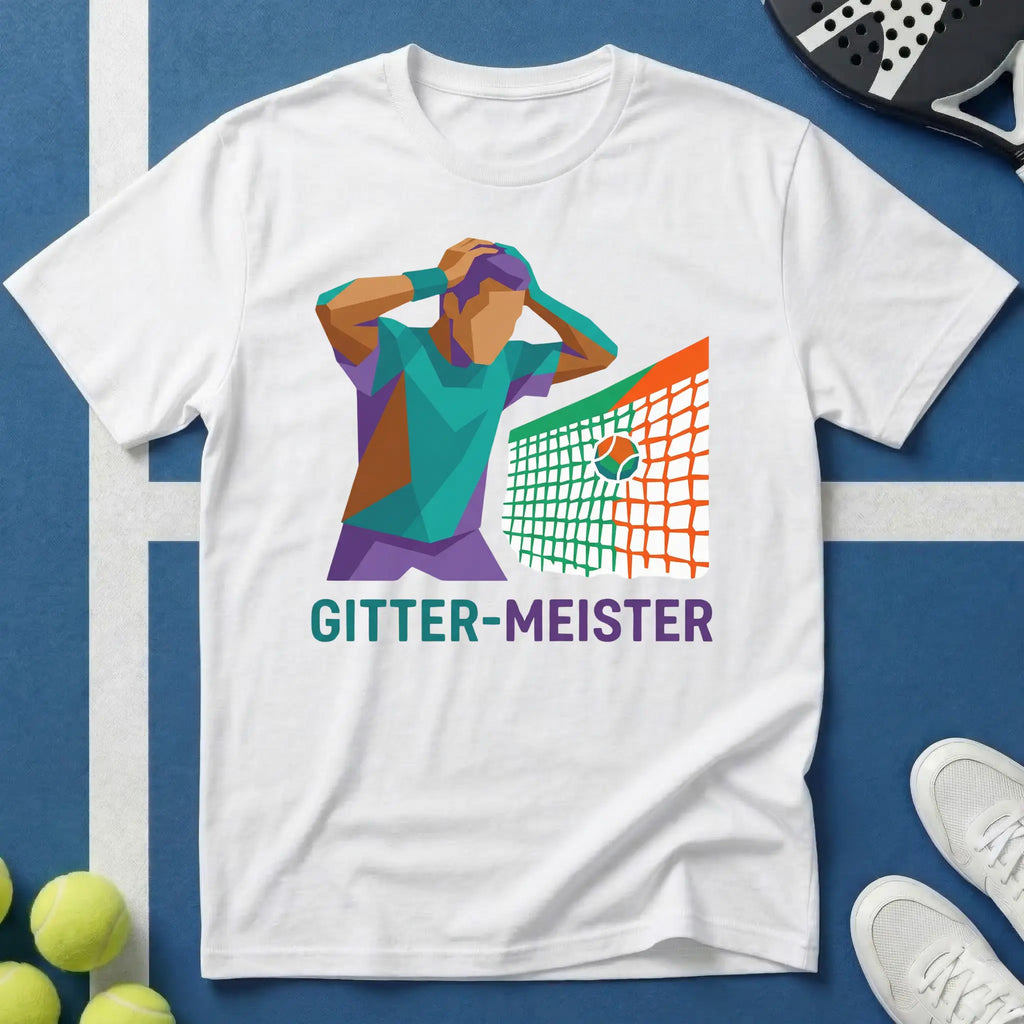 Padel Gitter-Meister Pop Art T-Shirt