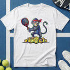 Padel Affe mit Monokel Pop Art T-Shirt